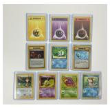 10 First Edition Pokï¿½mon Trading Cards