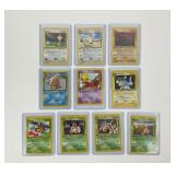10 First Edition Pokï¿½mon Trading Cards
