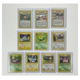 10 First Edition Pokï¿½mon Trading Cards