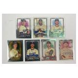 7 holographic baseball cards
