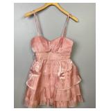 Pink Short Formal Designer Dress NWT Size X-Small