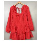Red Skort Designer Dress NWT Size Large