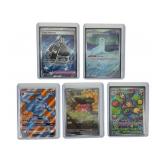 5 Pokï¿½mon full art cards