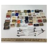 Matchbooks From Restaurants, Inns, Resorts: Hatpin