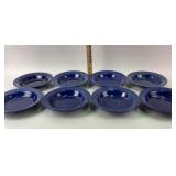 Fiesta Blue Garden  Soup Bowls