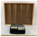 Cassette Tapes With Storage Rack