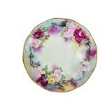 Handpainted Floral Charger Marked 1908
