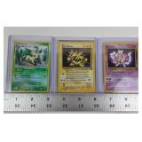 Pokemon Cards Leafeon, Electabuzz, Mewtwo