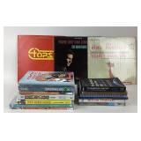 Vinyl Records, Cookbooks, Fiction Book