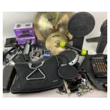 Musical Equipment With Agazarian Cymbal, Roland KD