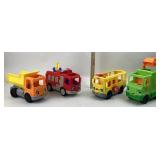 Fisher-Price Toy Vehicles, Fire Truck, Dump Truck
