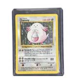 Pokï¿½mon vintage holographic shadowless Chansey
