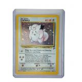 Pokï¿½mon vintage holographic Clefairy trading card