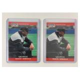 2 Sam Wyche Cincinnati Bengals w/ Error Card