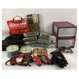 Eclipse Curtains, Husky Straps, Medical Kit, CD Bi