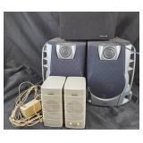 Midland, Altec Lansing Speakers With Accessories