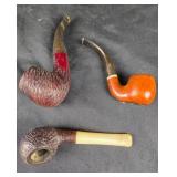 Smoking Pipes with Various Finishes