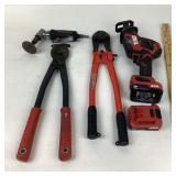 Skil Cordless Reciprocating Saw, Tekton Bolt Cutte