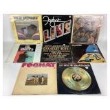 8 vinyl records: Rod Stewart, The Hollieï¿½s, Three