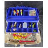 Plano Tackle Box With Fishing Lures, Bobbers