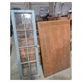 Window Pane 8 Lite 16 in. X 54 in & Wood Tabletop