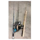 Fishing Poles & Reels: Shakespeare Synergy, Zebco,