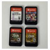 Nintendo Switch Game Cartridges Zelda Super Smash
