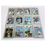 1970s Topps Baseball Cards, Dusty Baker, Rick Mill