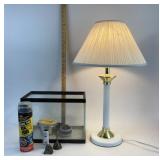 Table Lamp, Aquarium, Oil Can, Mobilgas Item