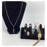 Diamond Chips, Costume Jewlery: 14k HGE and clear
