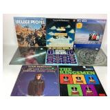 8 vinyl records: Moody Blues, Village People,