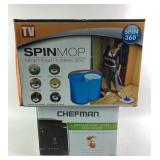 Spin Mop 360 System, Chefman Deep Fryer
