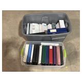 Large lot 3 ring binders