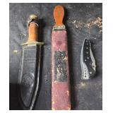 Fixed Blade Knife, Folding Knife, Leather Strop