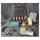 Bell Howell Radio, Headset, Panasonic Phone +