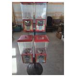 52.5" Four-Head Coin-Operated Candy Vending Machi