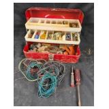 Victor Metal Toolbox With Electrical Supplies