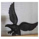 Metal Eagle Wall Plaque with Detailed Features