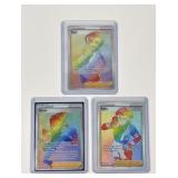 3 Pokï¿½mon rainbow cards