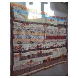 Handmade Patchwork Quilt With Floral Patterns