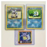 3 Pokï¿½mon Vintage Wartortle cards