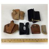 Leather Pistol Holsters, Belt Clip Accessories