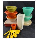Tupperware Bowls, Containers, Measuring Spoons