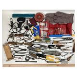 Soldering Gun, Hand Riveter, Screwdrivers and Plie