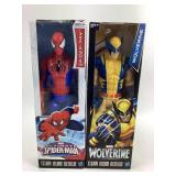 Marvel Spider-Man, Wolverine Titan Hero Figures