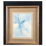 Peggy Brown 1980 Winter Landscape Artwork