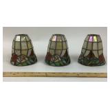 Stained Glass Lamp Shades With Rose Motif