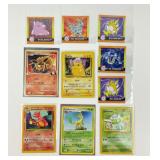 10 Pokï¿½mon vintage cards
