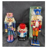 Wooden Nutcracker Figures, 3 Designs