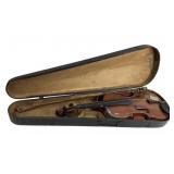 Violin With Bow, Wooden Case